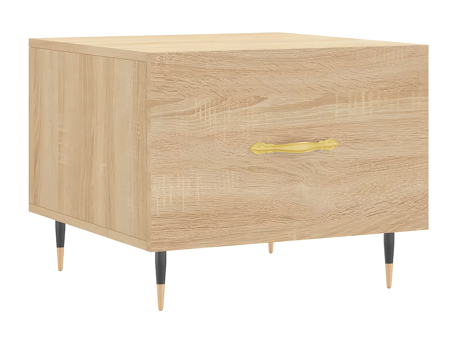 2er-Set Couchtische Beistelltisch Sonoma-Eiche 50x50x40 cm Holzwerkstoff -MN68270