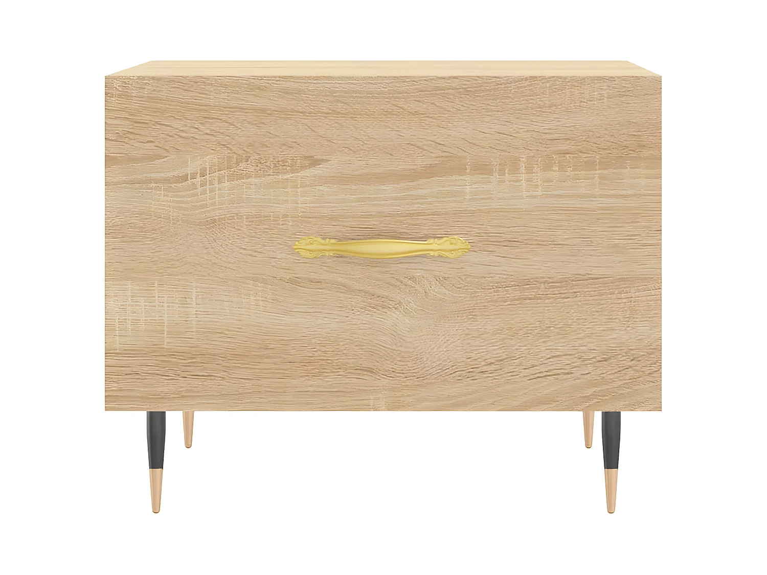 2er-Set Couchtische Beistelltisch Sonoma-Eiche 50x50x40 cm Holzwerkstoff -MN68270