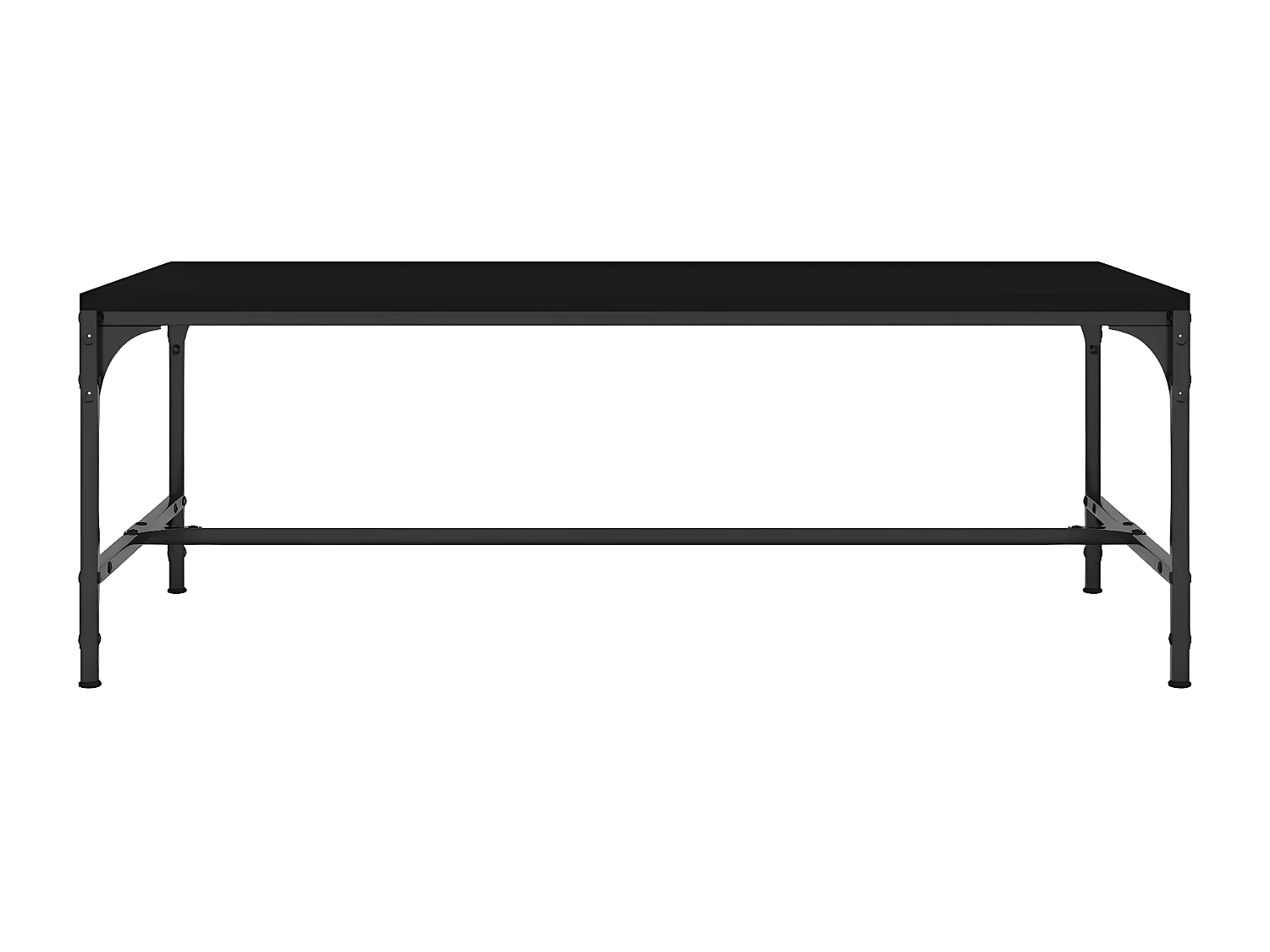 Couchtisch Beistelltisch Schwarz 100x50x35 cm Holzwerkstoff -MN12169