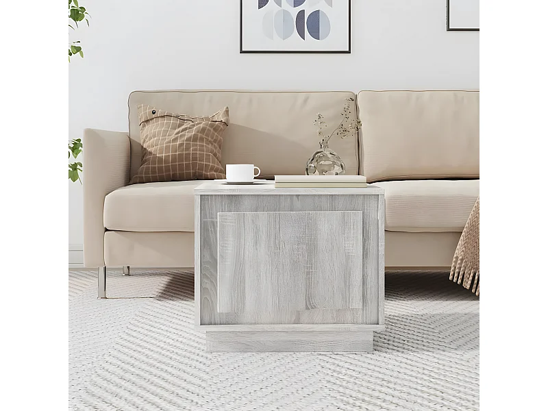 Couchtisch Beistelltisch Grau Sonoma 51x50x44 cm Holzwerkstoff -MN36297