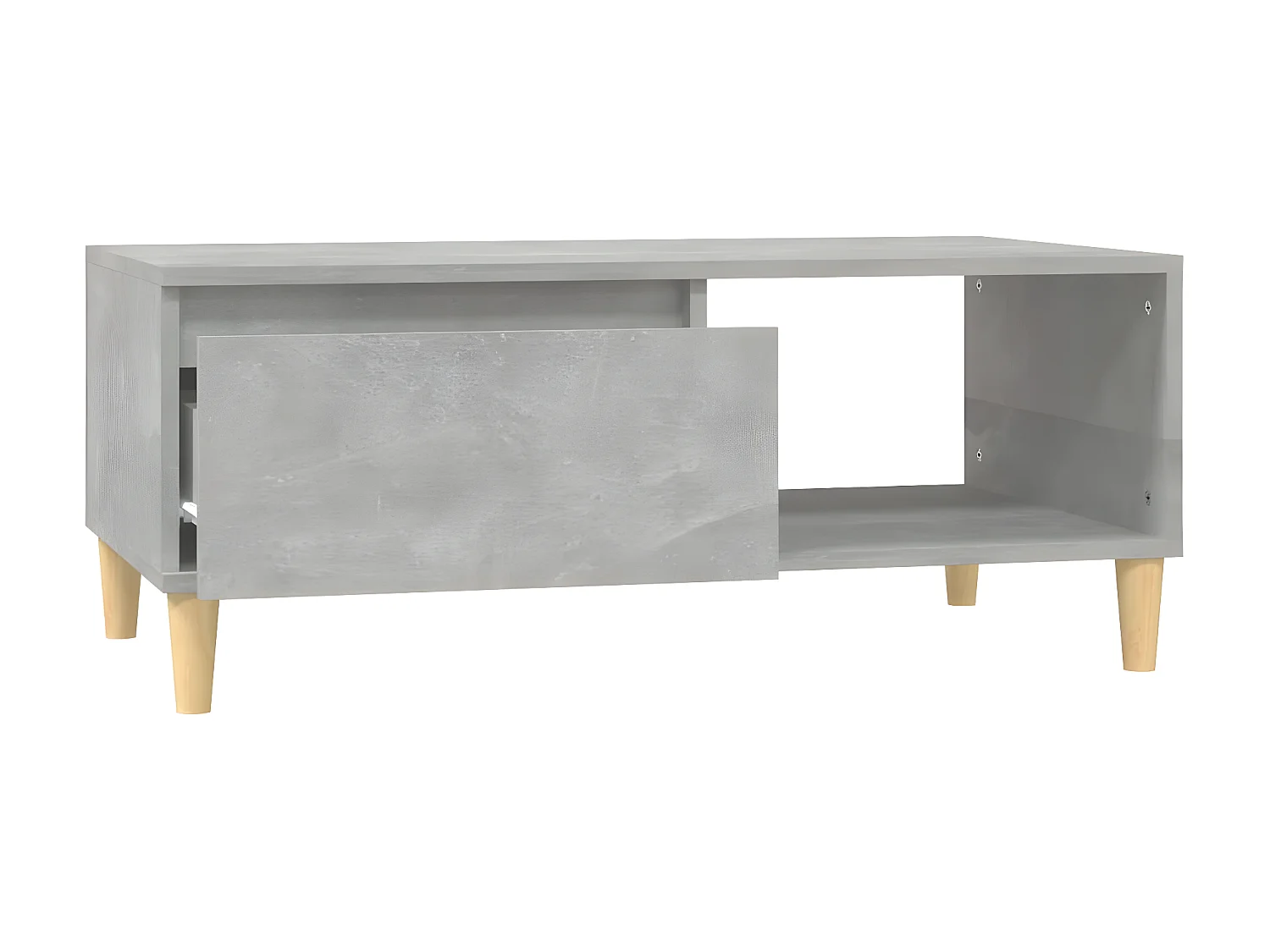 Couchtisch Beistelltisch Betongrau 90x50x36,5 cm Holzwerkstoff -MN75138