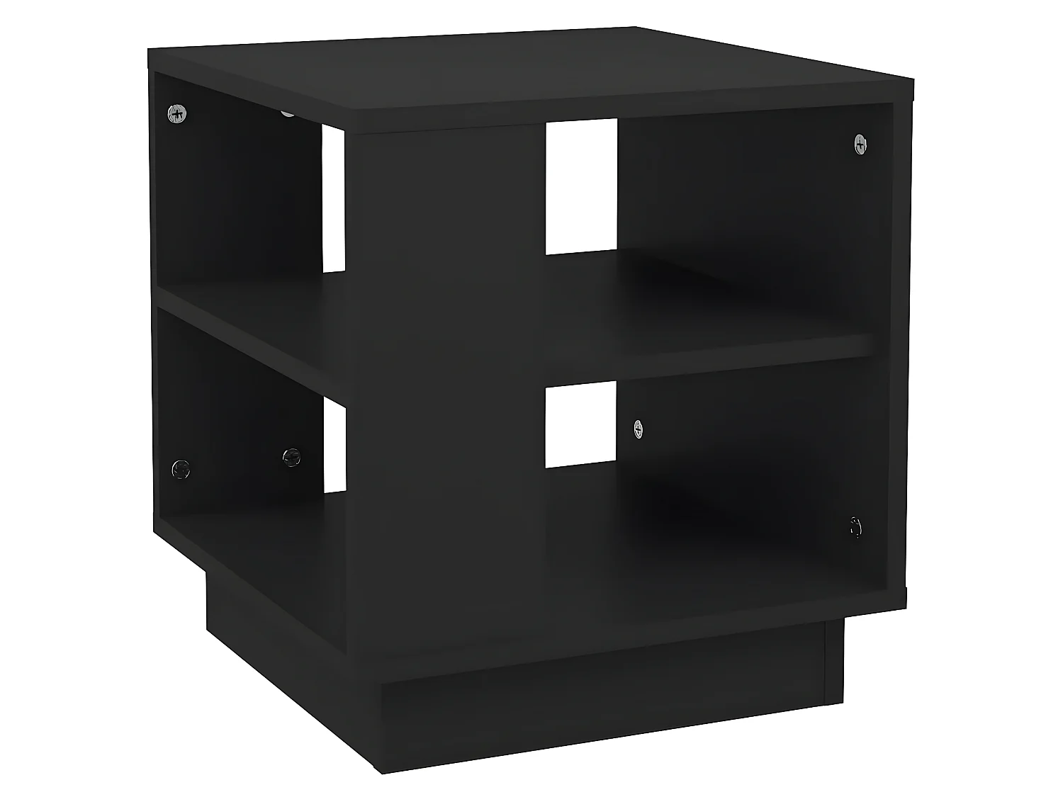 Couchtisch Beistelltisch Schwarz 40x40x43 cm Holzwerkstoff -MN37684