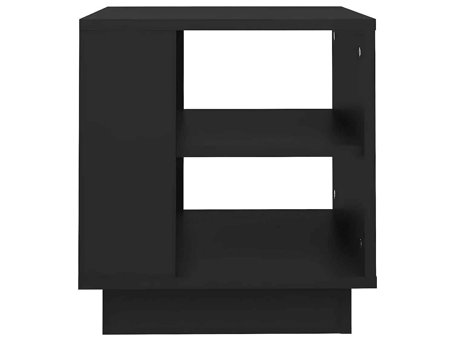 Couchtisch Beistelltisch Schwarz 40x40x43 cm Holzwerkstoff -MN37684