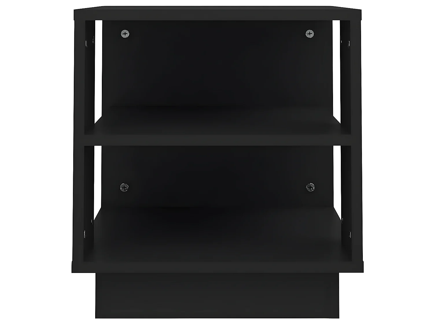 Couchtisch Beistelltisch Schwarz 40x40x43 cm Holzwerkstoff -MN37684