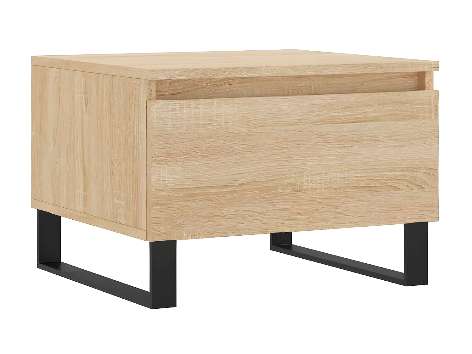 2er-Set Couchtische Beistelltisch Sonoma-Eiche 50x46x35 cm Holzwerkstoff -MN75903