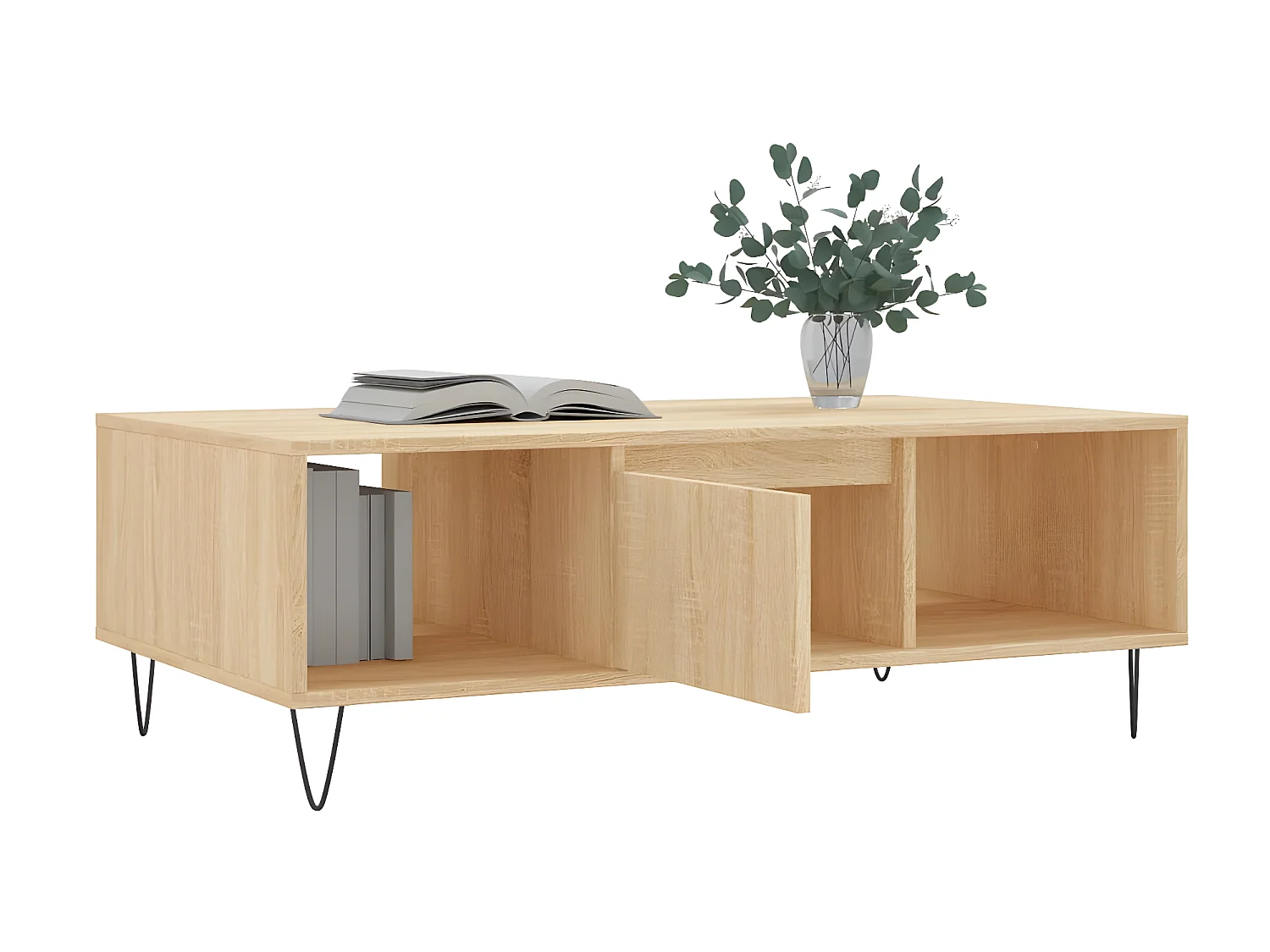 Couchtisch Beistelltisch Sonoma-Eiche 104x60x35 cm Holzwerkstoff -MN94156