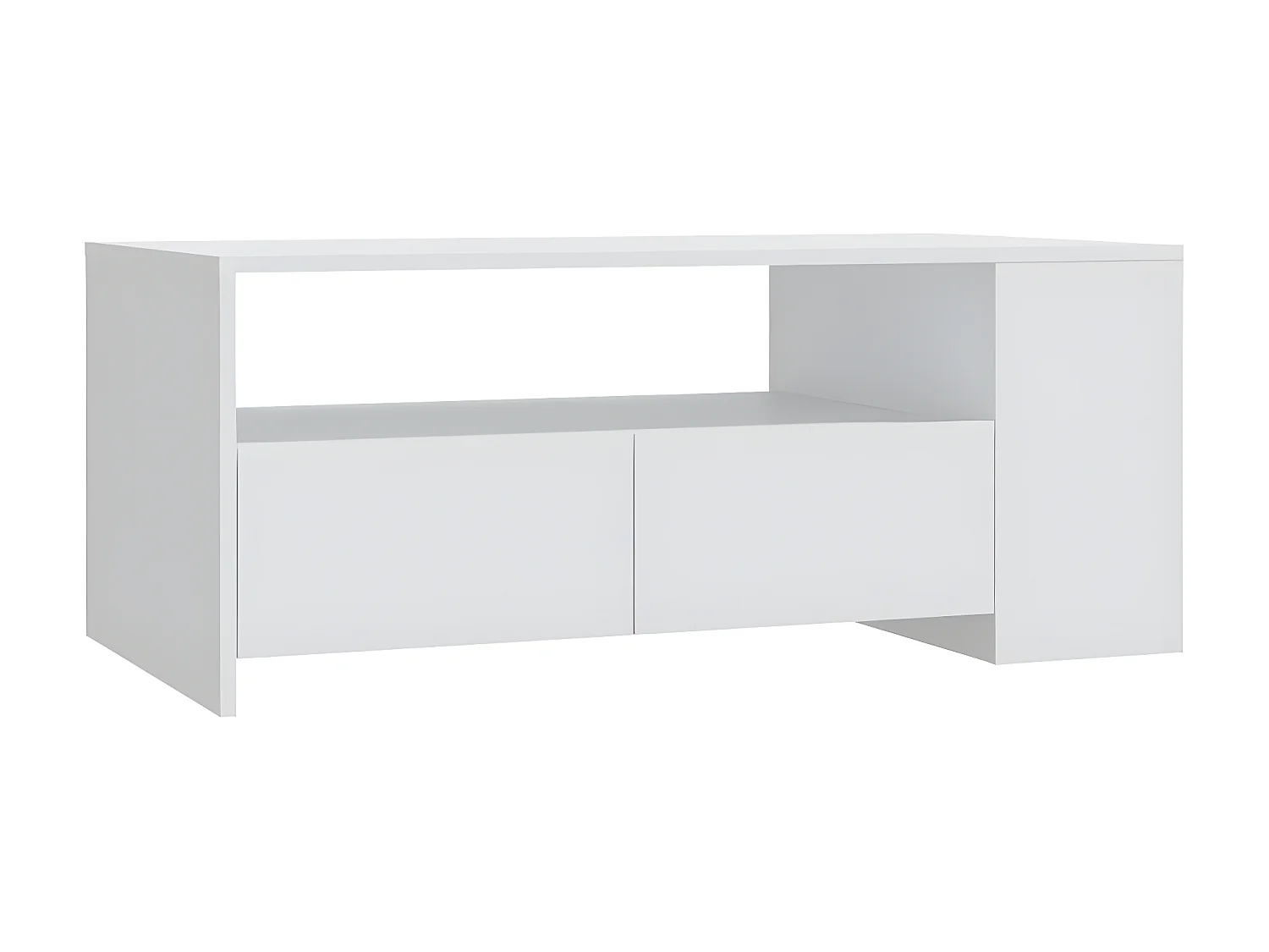 Couchtisch Beistelltisch Weiß 102x55x42 cm Holzwerkstoff -MN30085