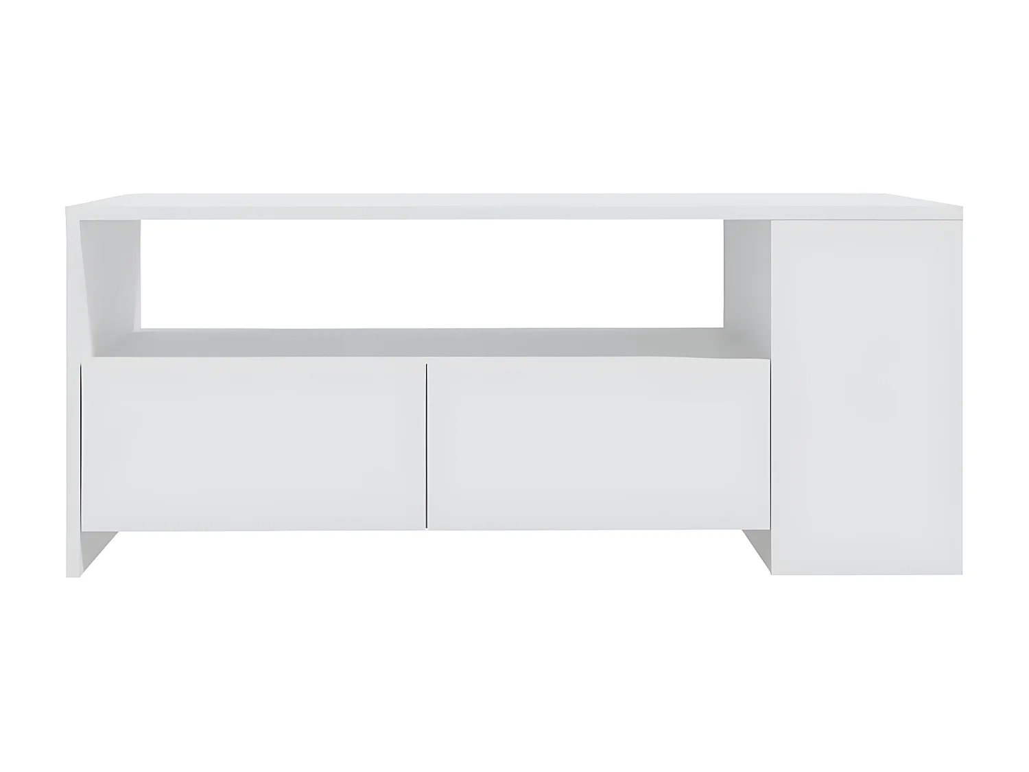 Couchtisch Beistelltisch Weiß 102x55x42 cm Holzwerkstoff -MN30085