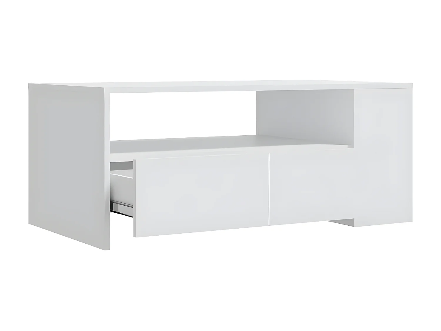 Couchtisch Beistelltisch Weiß 102x55x42 cm Holzwerkstoff -MN30085