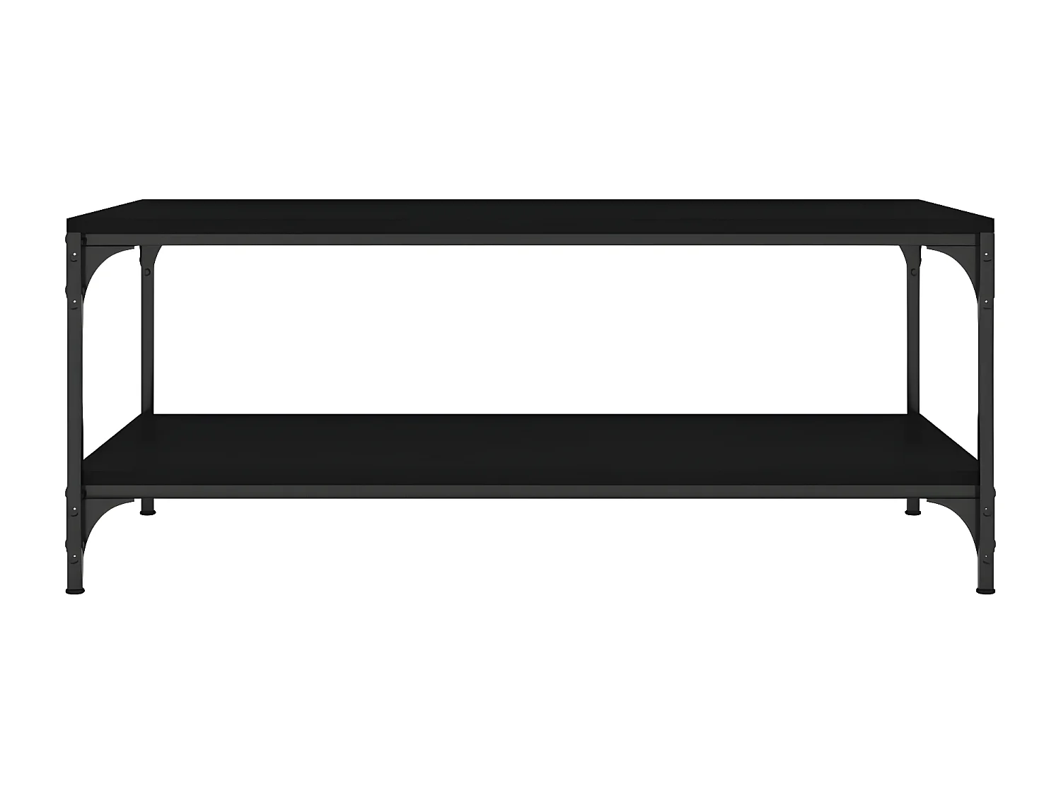 Couchtisch Beistelltisch Schwarz 100x50x40 cm Holzwerkstoff -MN24244