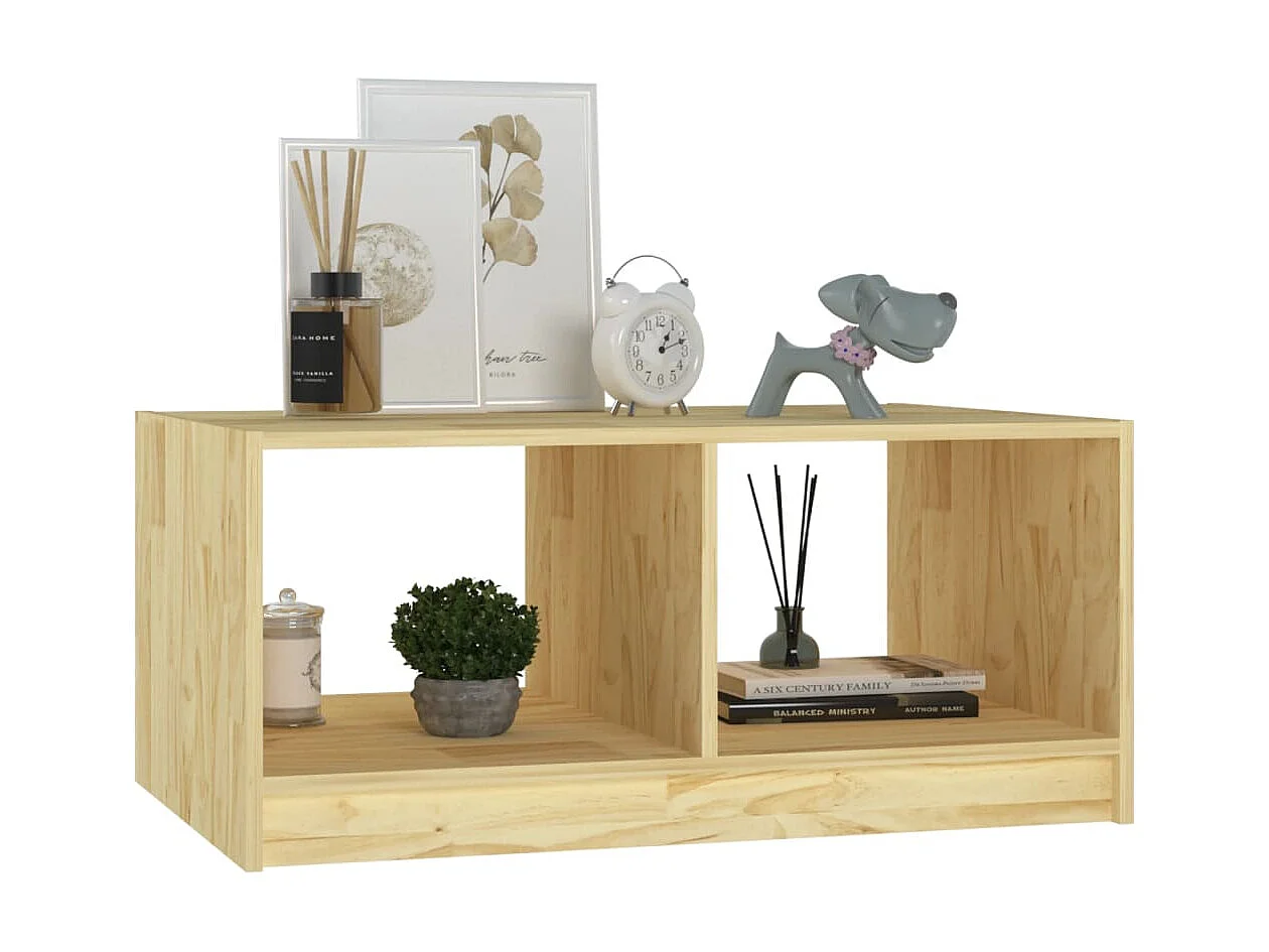 Couchtisch Beistelltisch 75x50x33,5 cm Massivholz Kiefer -MN72111