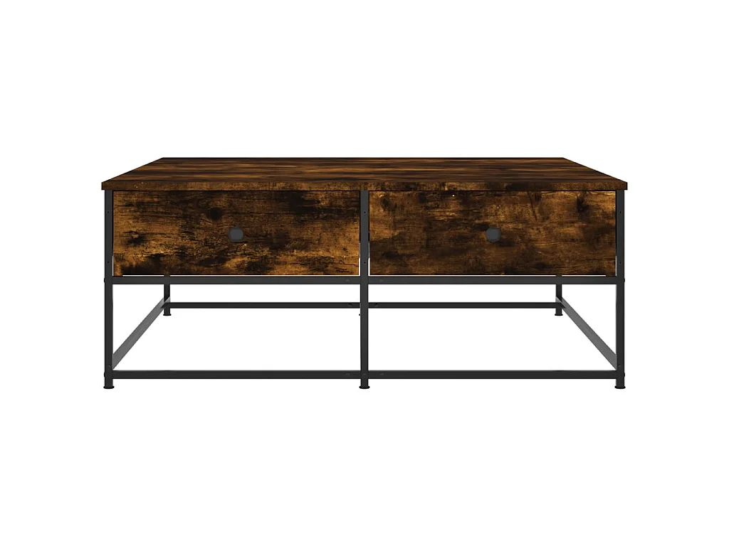 Couchtisch Beistelltisch Räuchereiche 100x99x40 cm Holzwerkstoff -MN80913