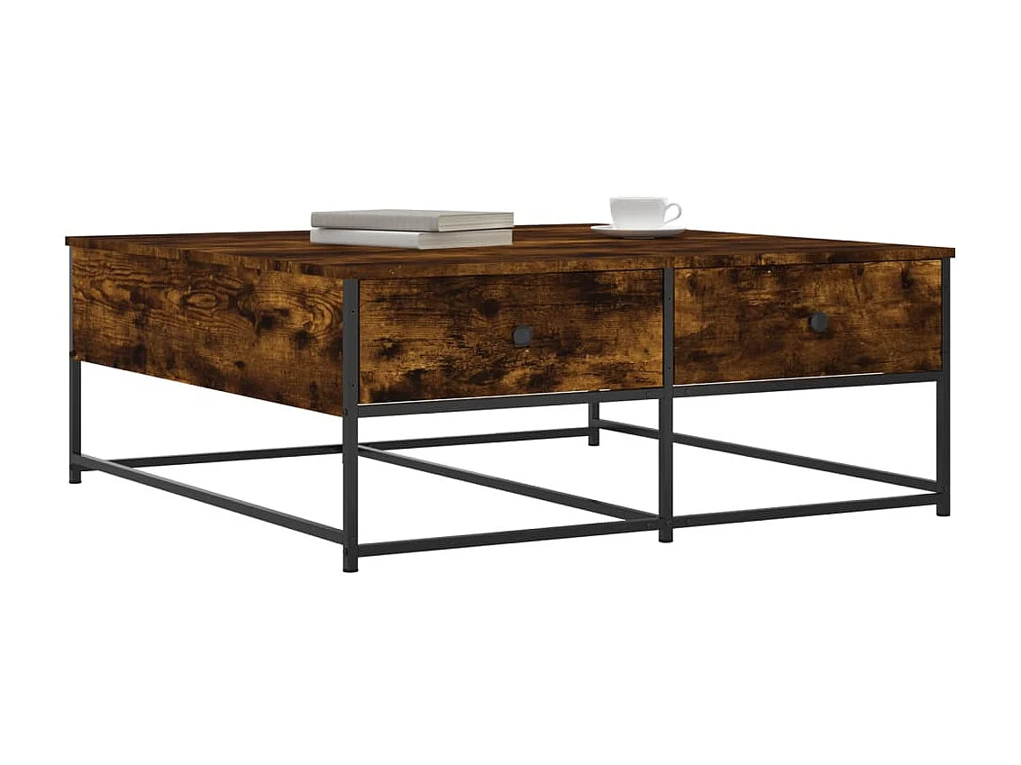 Couchtisch Beistelltisch Räuchereiche 100x99x40 cm Holzwerkstoff -MN80913