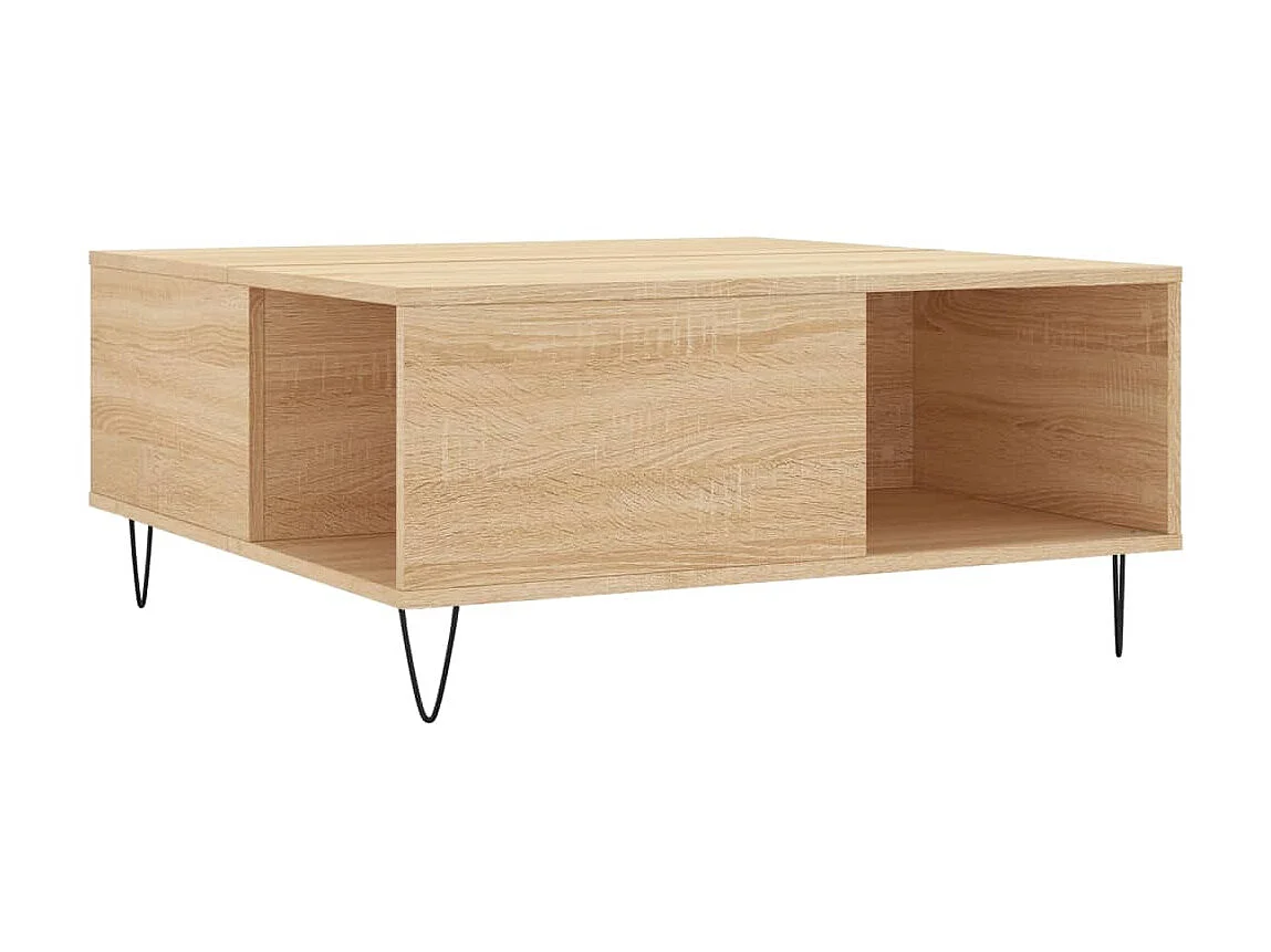 Couchtisch Beistelltisch Sonoma-Eiche 80x80x36,5 cm Holzwerkstoff -MN17621