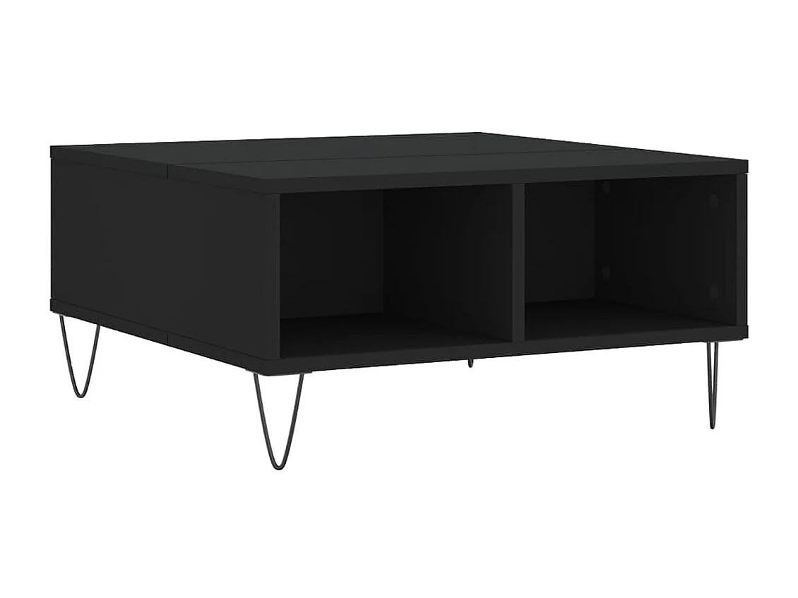 Couchtisch Beistelltisch Schwarz 60x60x30 cm Holzwerkstoff -MN21405