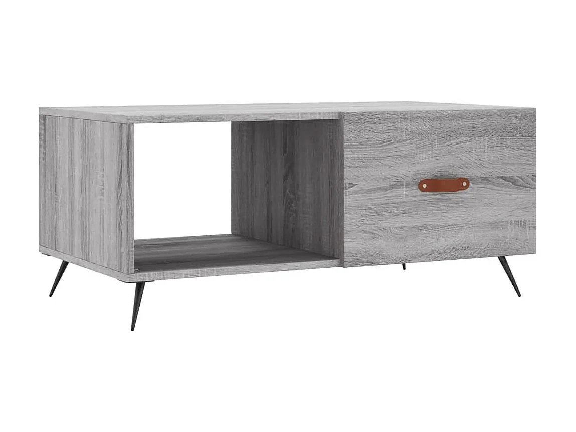 Couchtisch Beistelltisch Grau Sonoma 90x50x40 cm Holzwerkstoff -MN34982