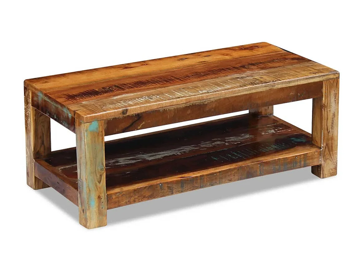 Couchtisch Beistelltisch Altholz 90x45x35 cm -MN16399