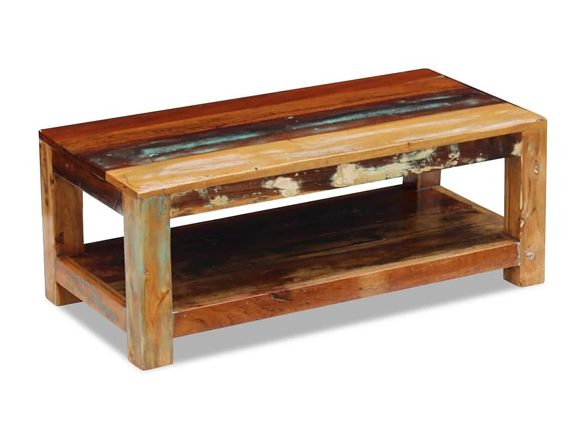 Couchtisch Beistelltisch Altholz 90x45x35 cm -MN16399