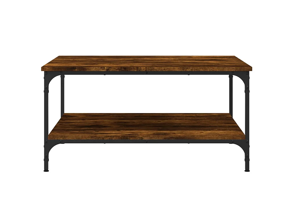 Couchtisch Beistelltisch Räuchereiche 80x80x40 cm Holzwerkstoff -MN29862