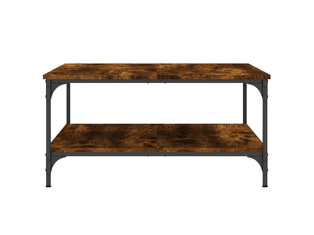 Couchtisch Beistelltisch Räuchereiche 80x80x40 cm Holzwerkstoff -MN29862