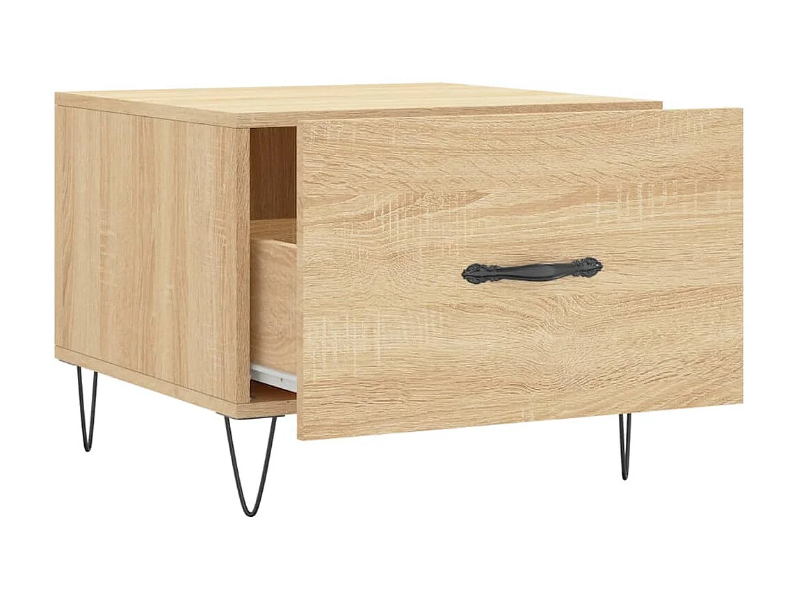Couchtisch Beistelltisch Sonoma-Eiche 50x50x40 cm Holzwerkstoff -MN10096