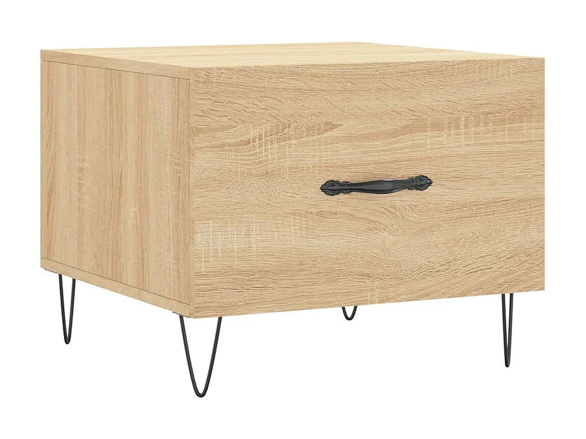 Couchtisch Beistelltisch Sonoma-Eiche 50x50x40 cm Holzwerkstoff -MN10096