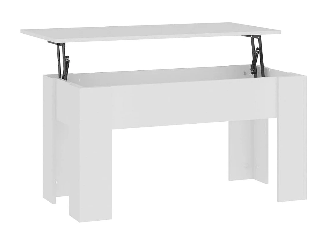 Couchtisch Beistelltisch Weiß 101x49x52 cm Holzwerkstoff -MN44156