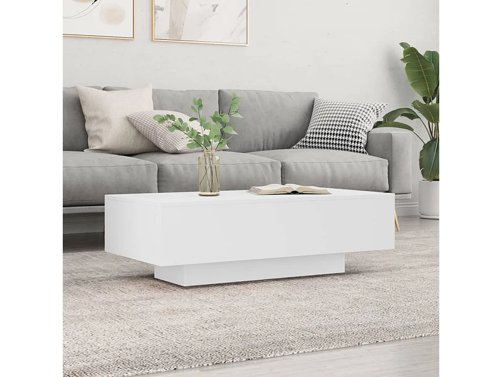 Couchtisch Beistelltisch Weiß 100x49,5x31 cm Holzwerkstoff -MN76352