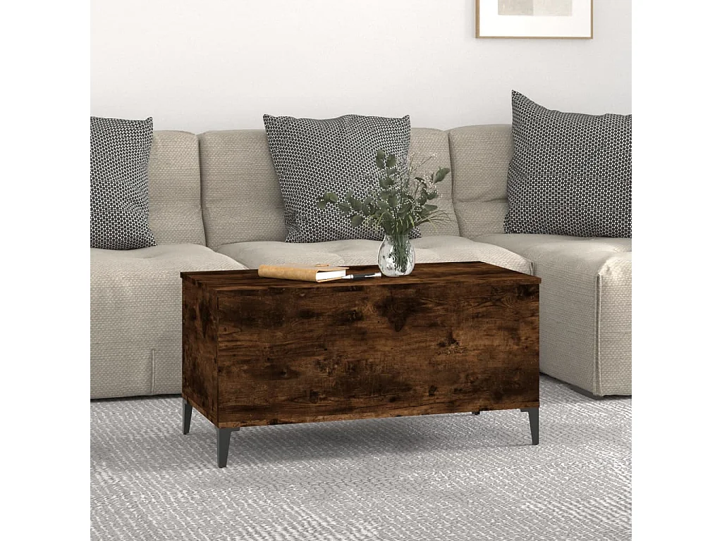 Couchtisch Beistelltisch Räuchereiche 90x44,5x45 cm Holzwerkstoff -MN54745