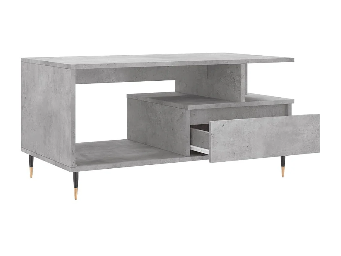 Couchtisch Beistelltisch Betongrau 90x49x45 cm Holzwerkstoff -MN73886