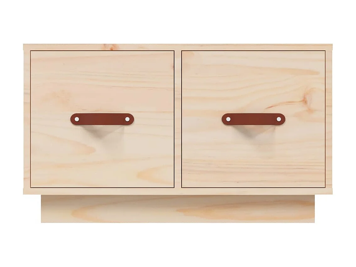 Couchtisch Beistelltisch 60x53x35 cm Massivholz Kiefer -MN94085