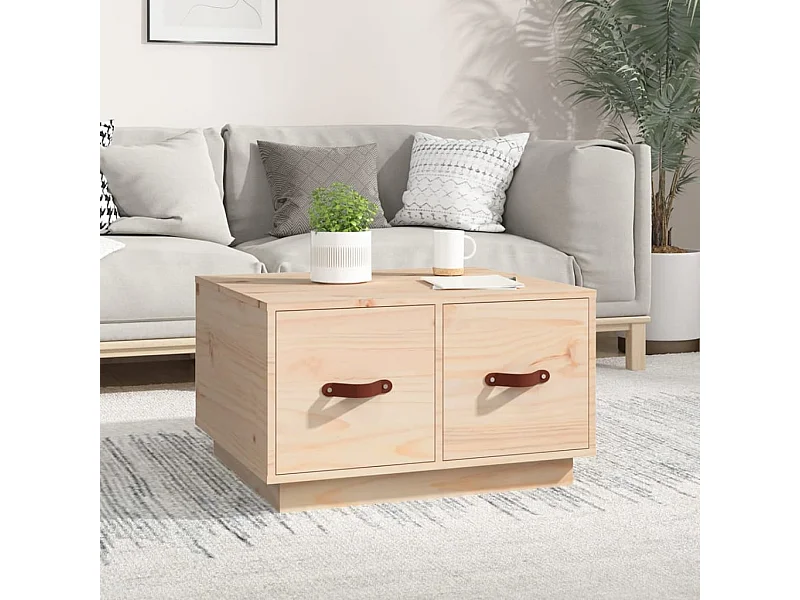 Couchtisch Beistelltisch 60x53x35 cm Massivholz Kiefer -MN94085