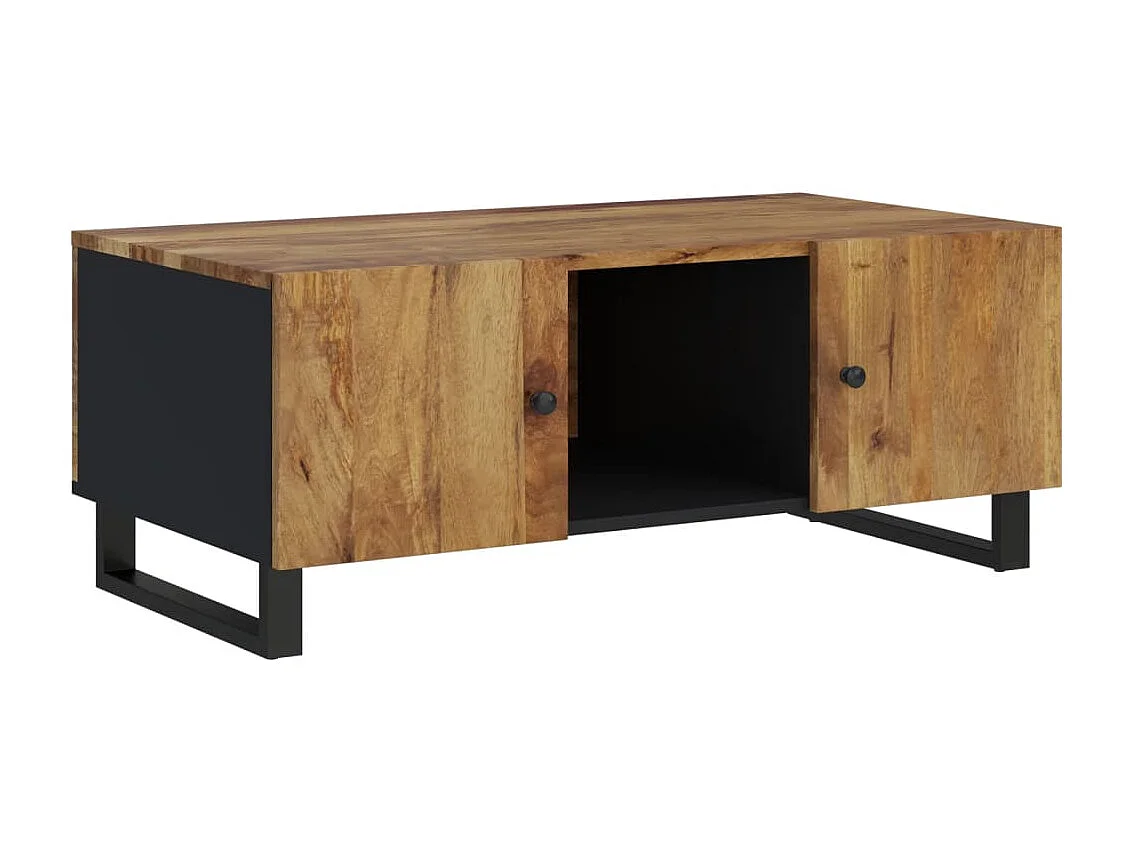 Couchtisch Beistelltisch 100x54x40 cm Massivholz Mango & Holzwerkstoff -MN37557