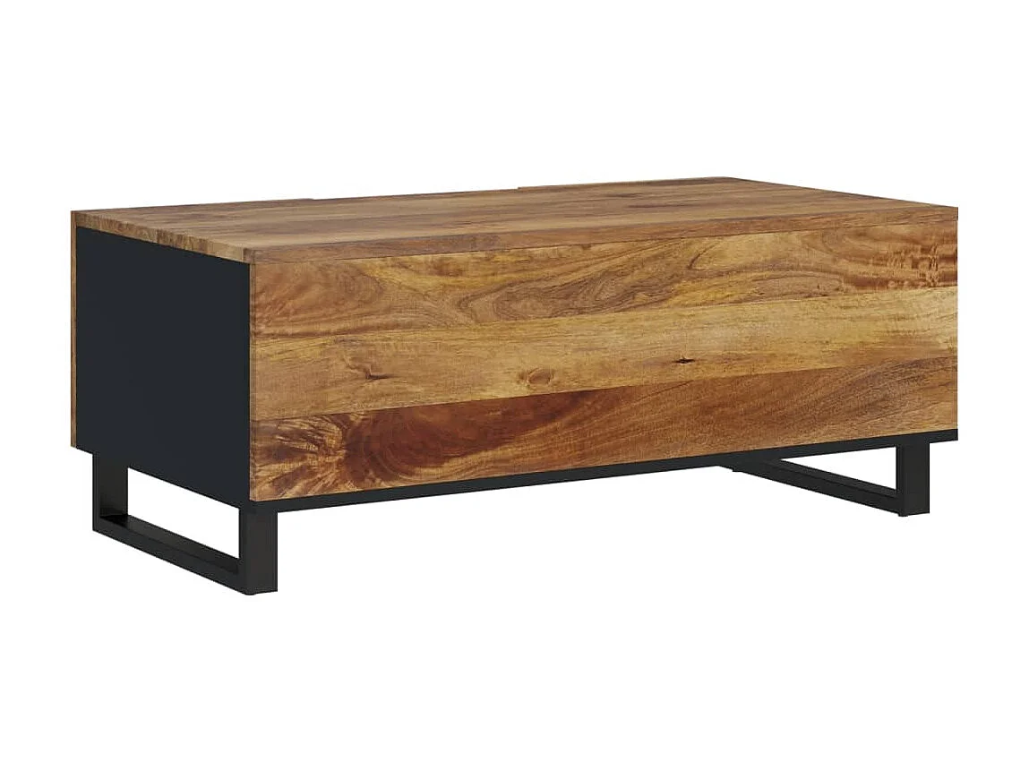 Couchtisch Beistelltisch 100x54x40 cm Massivholz Mango & Holzwerkstoff -MN37557