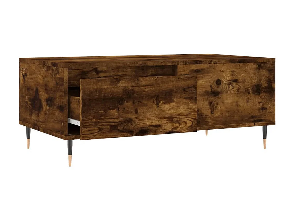 Couchtisch Beistelltisch Räuchereiche 90x50x36,5 cm Holzwerkstoff -MN30406