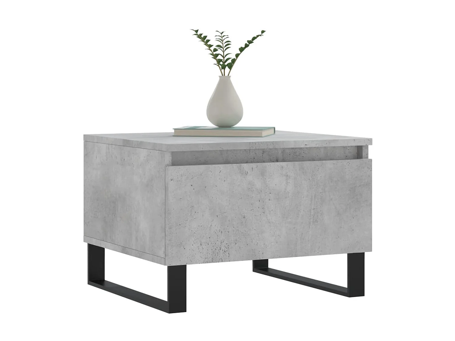 2er-Set Couchtische Beistelltisch Betongrau 50x46x35 cm Holzwerkstoff -MN82102