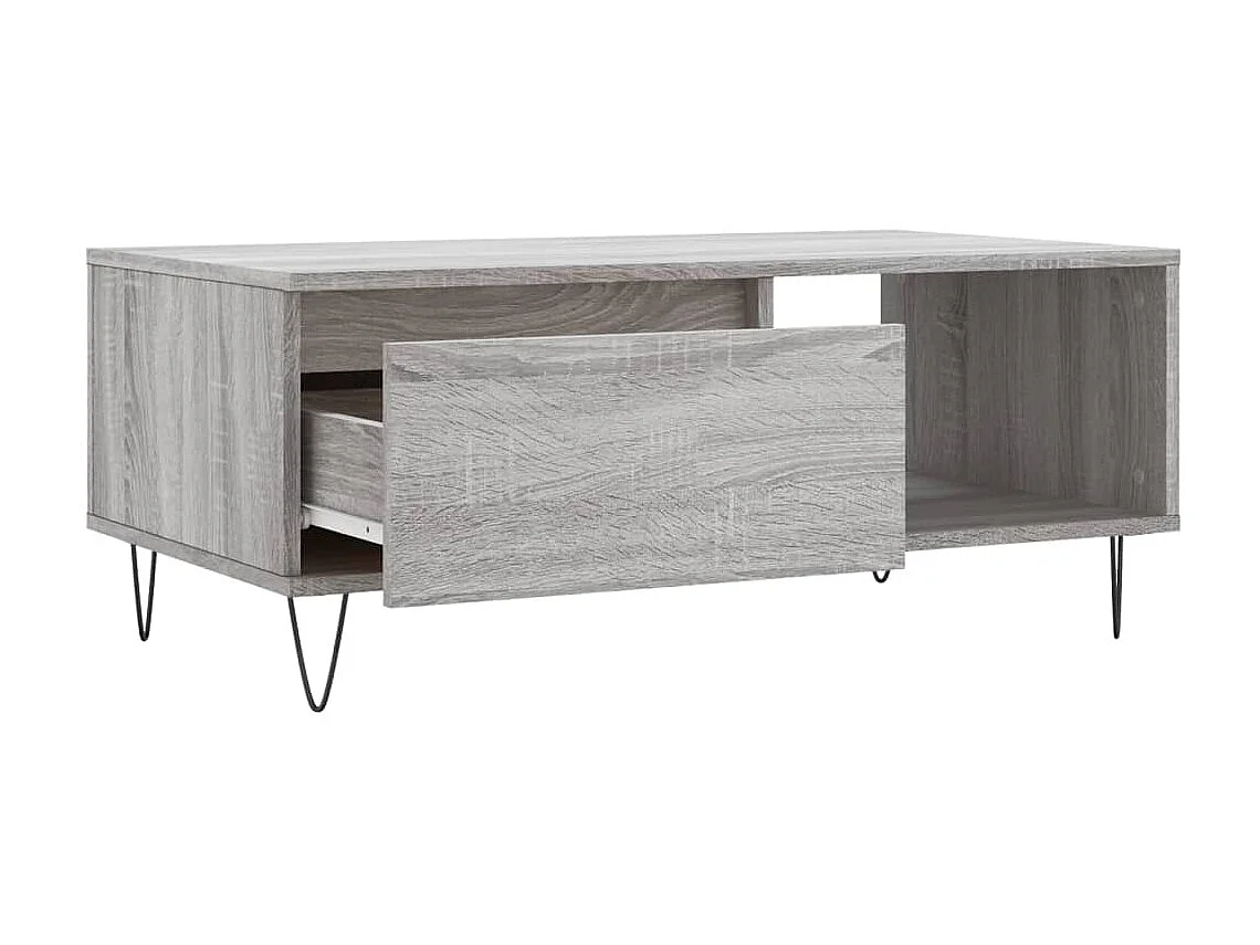 Couchtisch Beistelltisch Grau Sonoma 90x50x36,5 cm Holzwerkstoff -MN56323