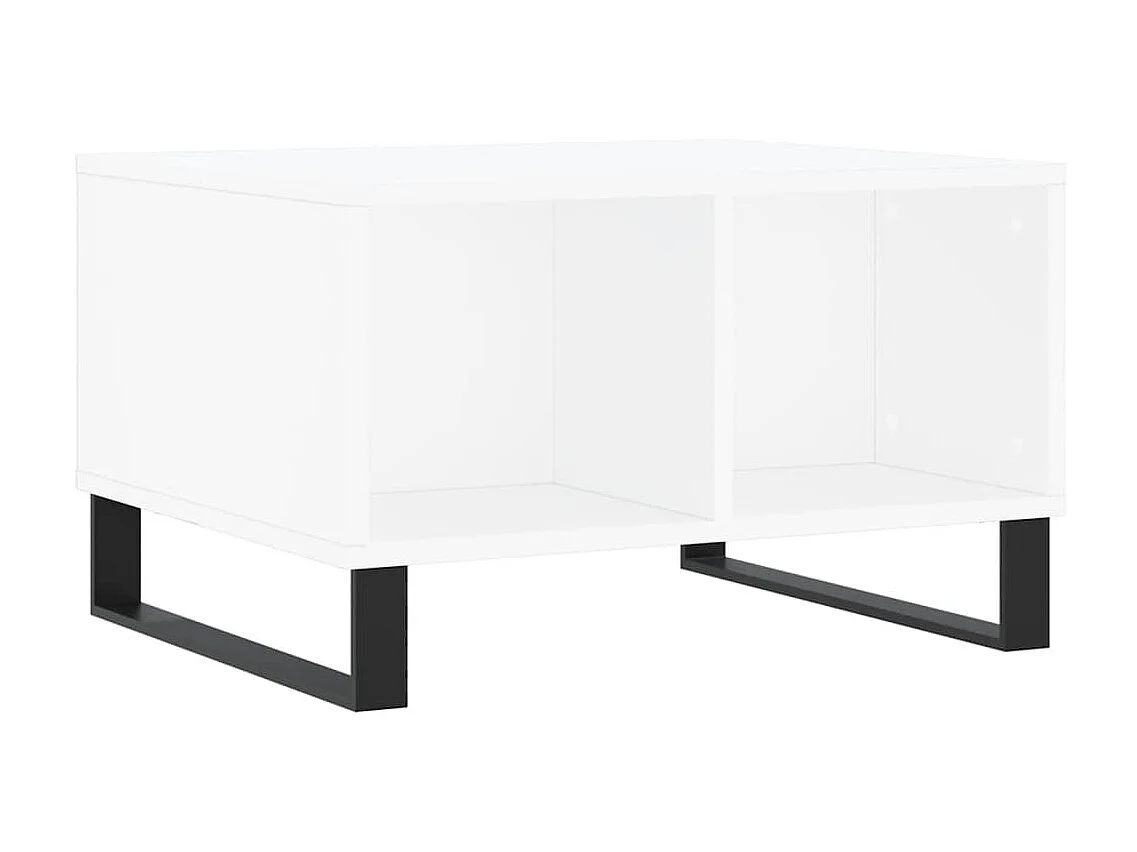 Couchtisch Beistelltisch Weiß 60x50x36,5 cm Holzwerkstoff -MN69042