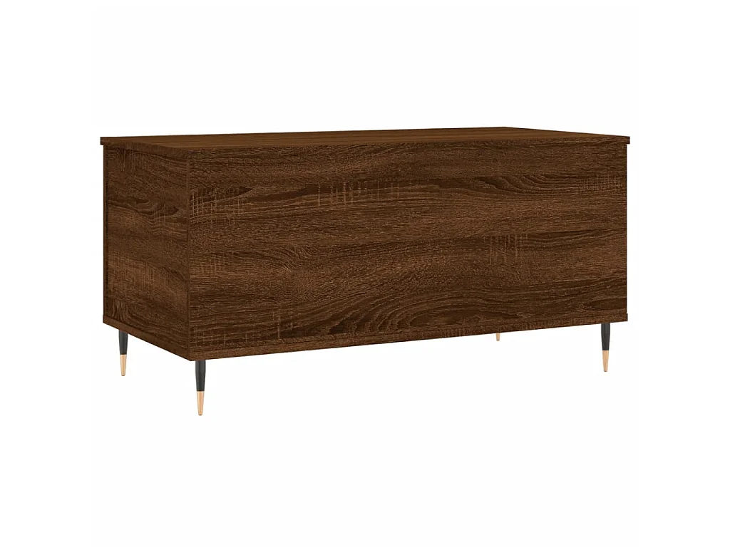 Couchtisch Braun Beistelltisch Eichen-Optik 90x44,5x45 cm Holzwerkstoff -MN37732