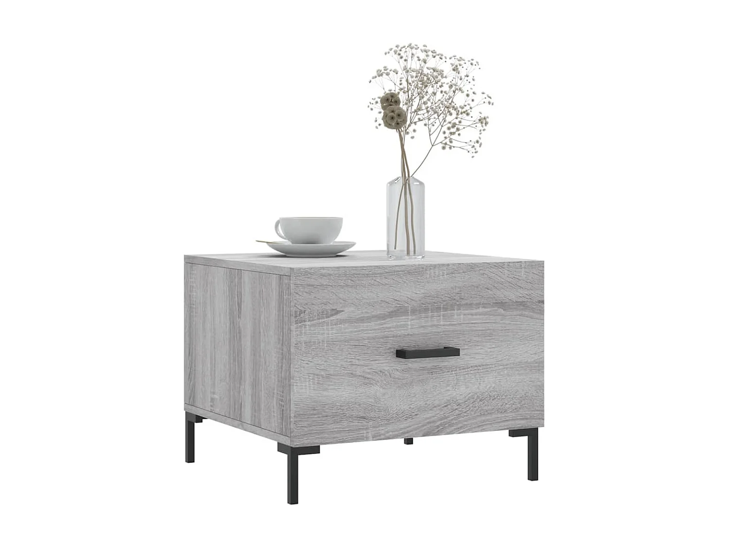 Couchtisch Beistelltisch Grau Sonoma 50x50x40 cm Holzwerkstoff -MN28693