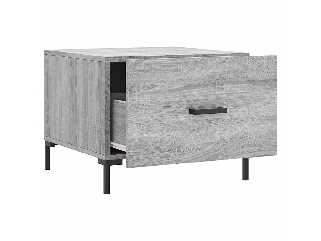 Couchtisch Beistelltisch Grau Sonoma 50x50x40 cm Holzwerkstoff -MN28693