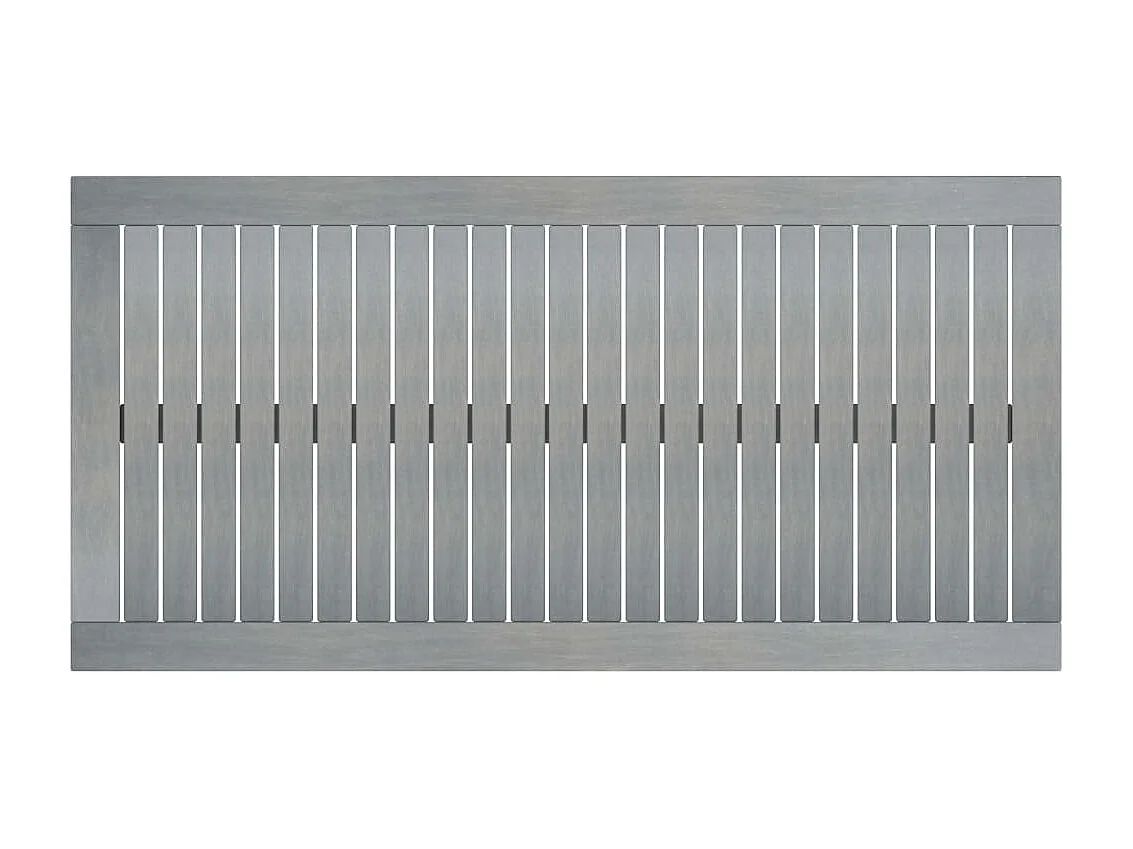 Couchtisch Beistelltisch 100x50x33 cm Grau Massivholz Akazie -MN78145