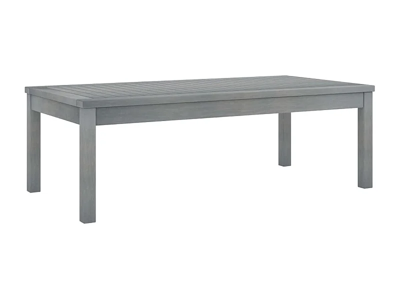 Couchtisch Beistelltisch 100x50x33 cm Grau Massivholz Akazie -MN78145