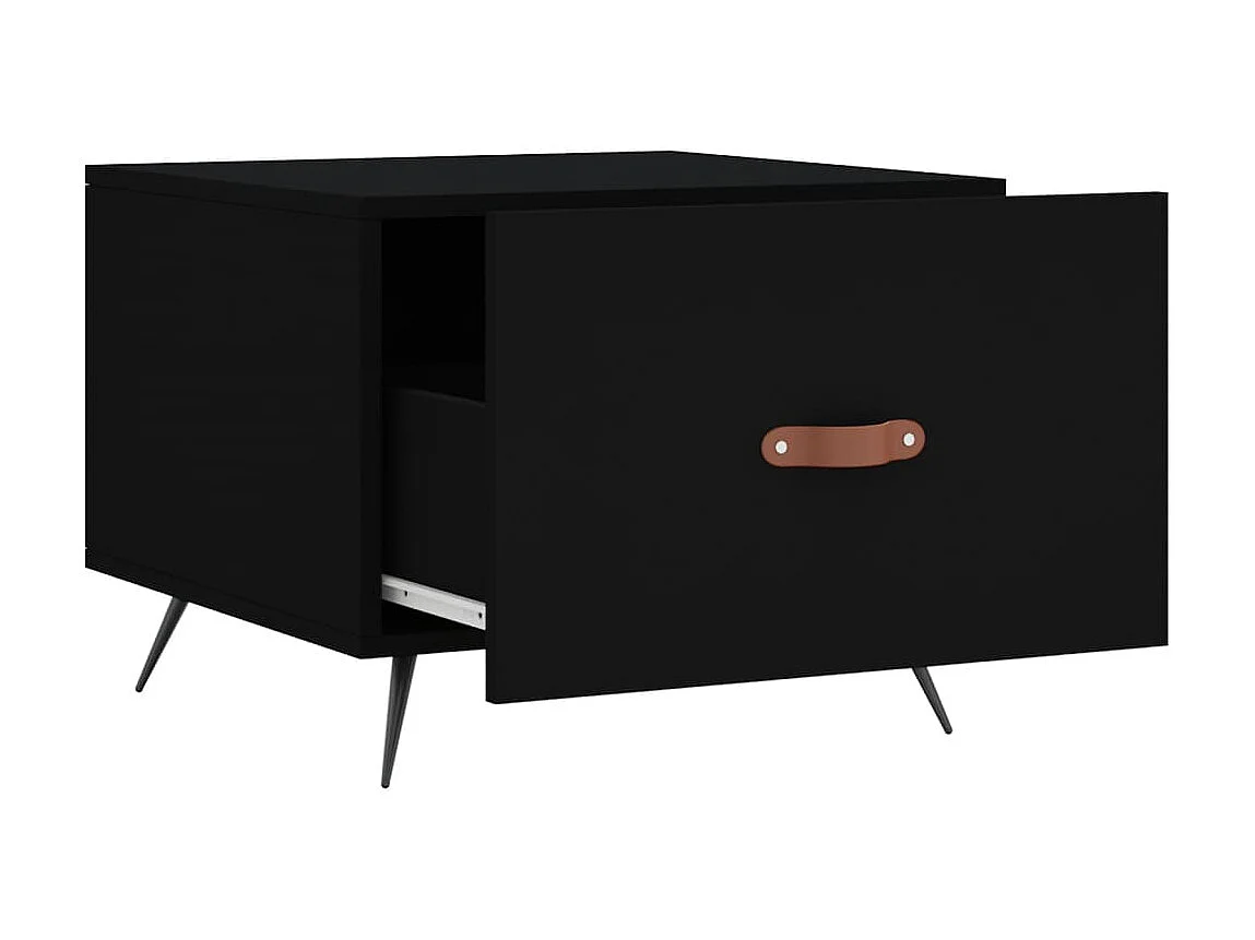 Couchtisch Beistelltisch Schwarz 50x50x40 cm Holzwerkstoff -MN73034