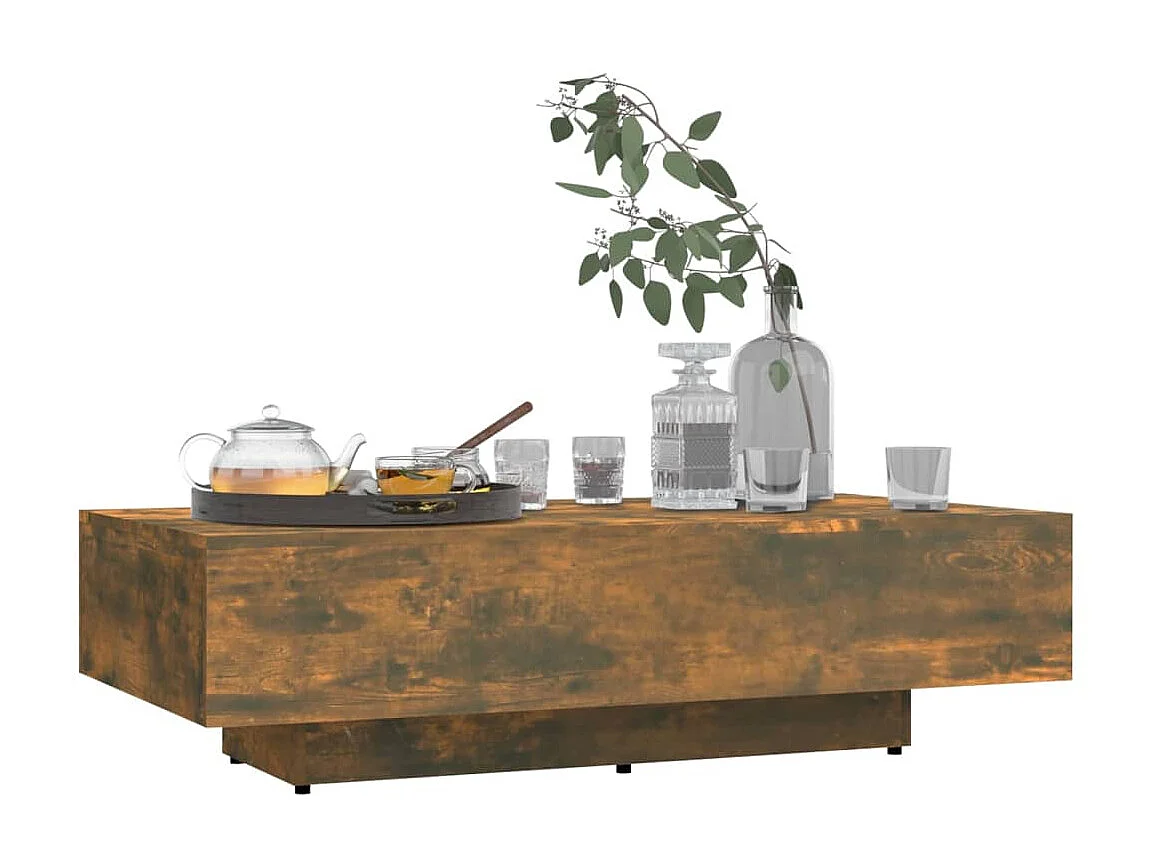 Couchtisch Beistelltisch Räuchereiche 115x60x31 cm Holzwerkstoff -MN39751