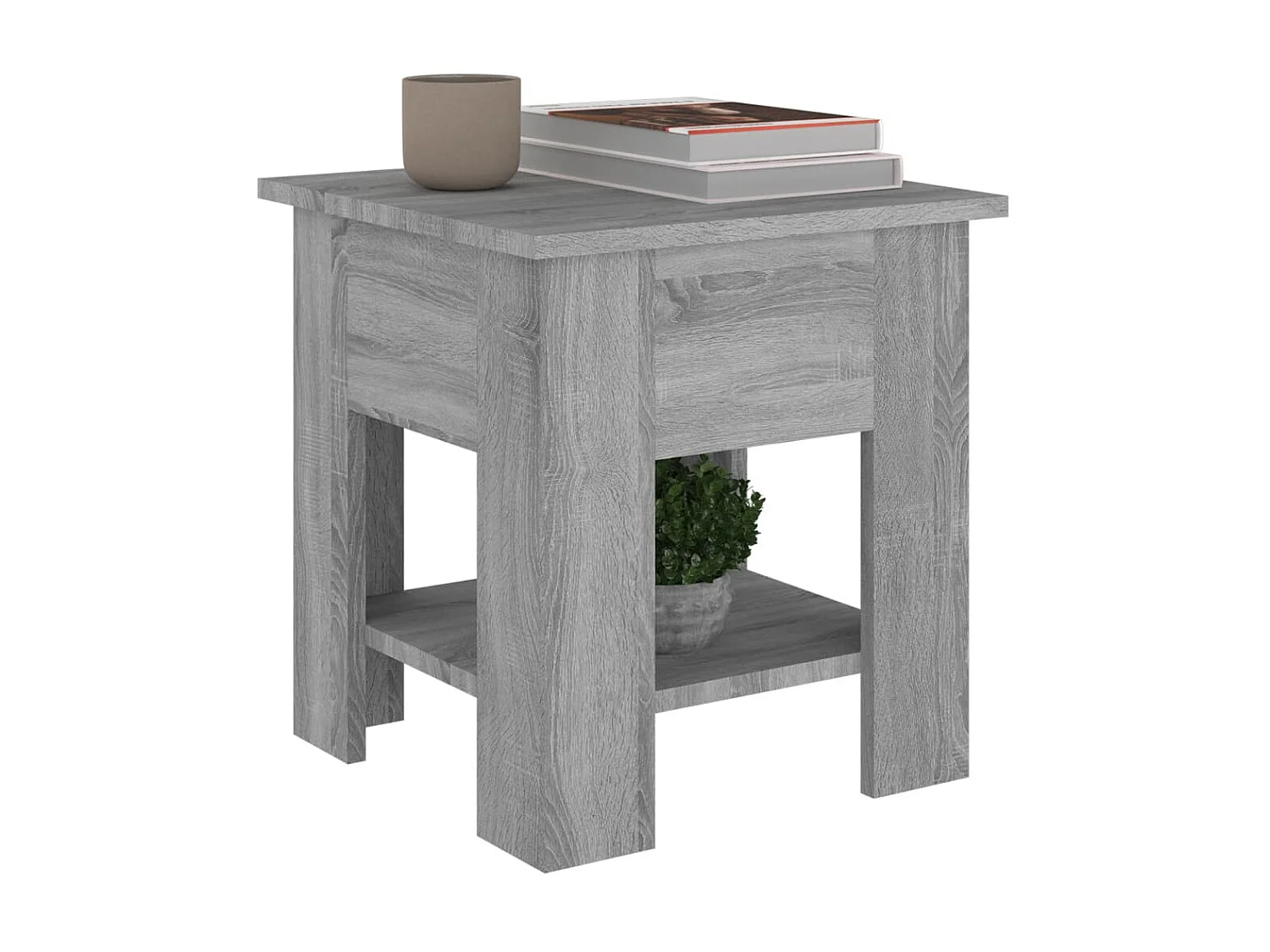 Couchtisch Beistelltisch Grau Sonoma 40x40x42 cm Holzwerkstoff -MN69561