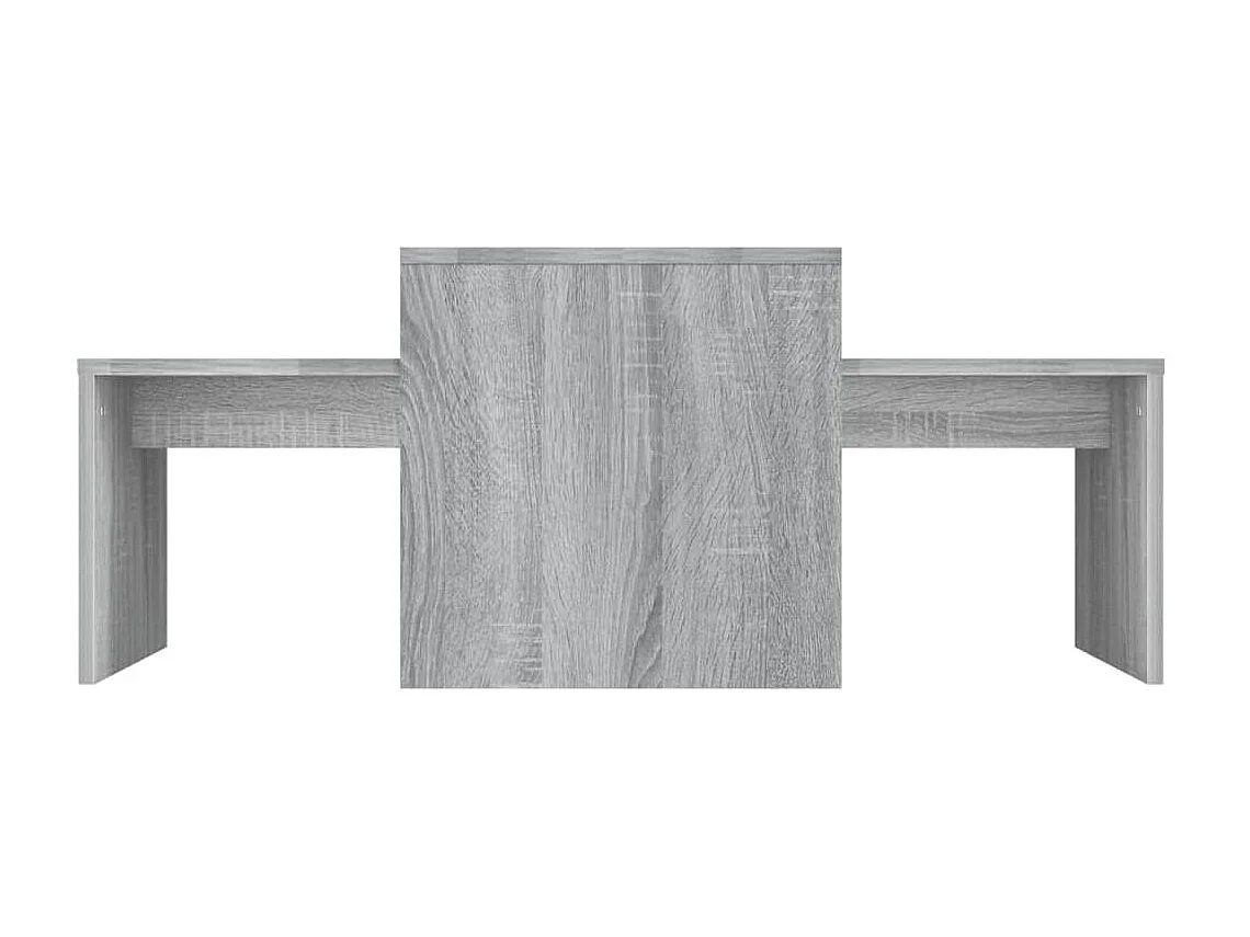 Couchtisch,Beistelltisch-Set Grau Sonoma 100x48x40 cm Holzwerkstoff -MN97697