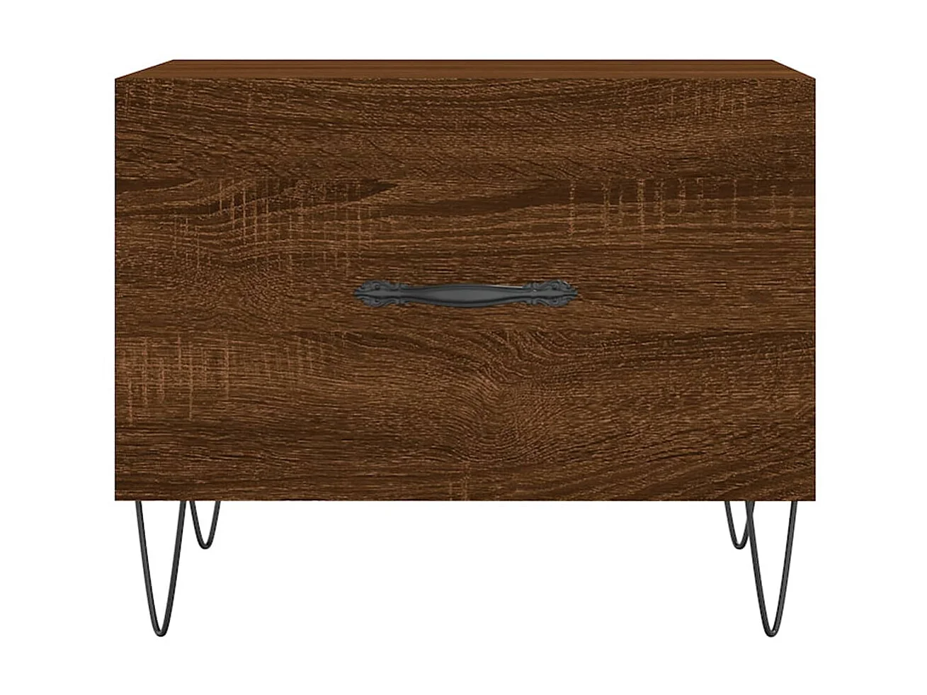 2er-Set Couchtische Beistelltisch Braun Eichen-Optik 50x50x40 cm Holzwerkstoff -MN54394