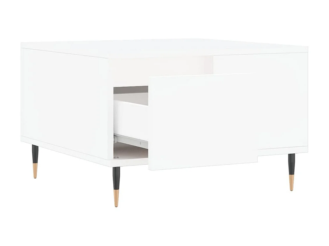 Couchtisch Beistelltisch Weiß 55x55x36,5 cm Holzwerkstoff -MN31864