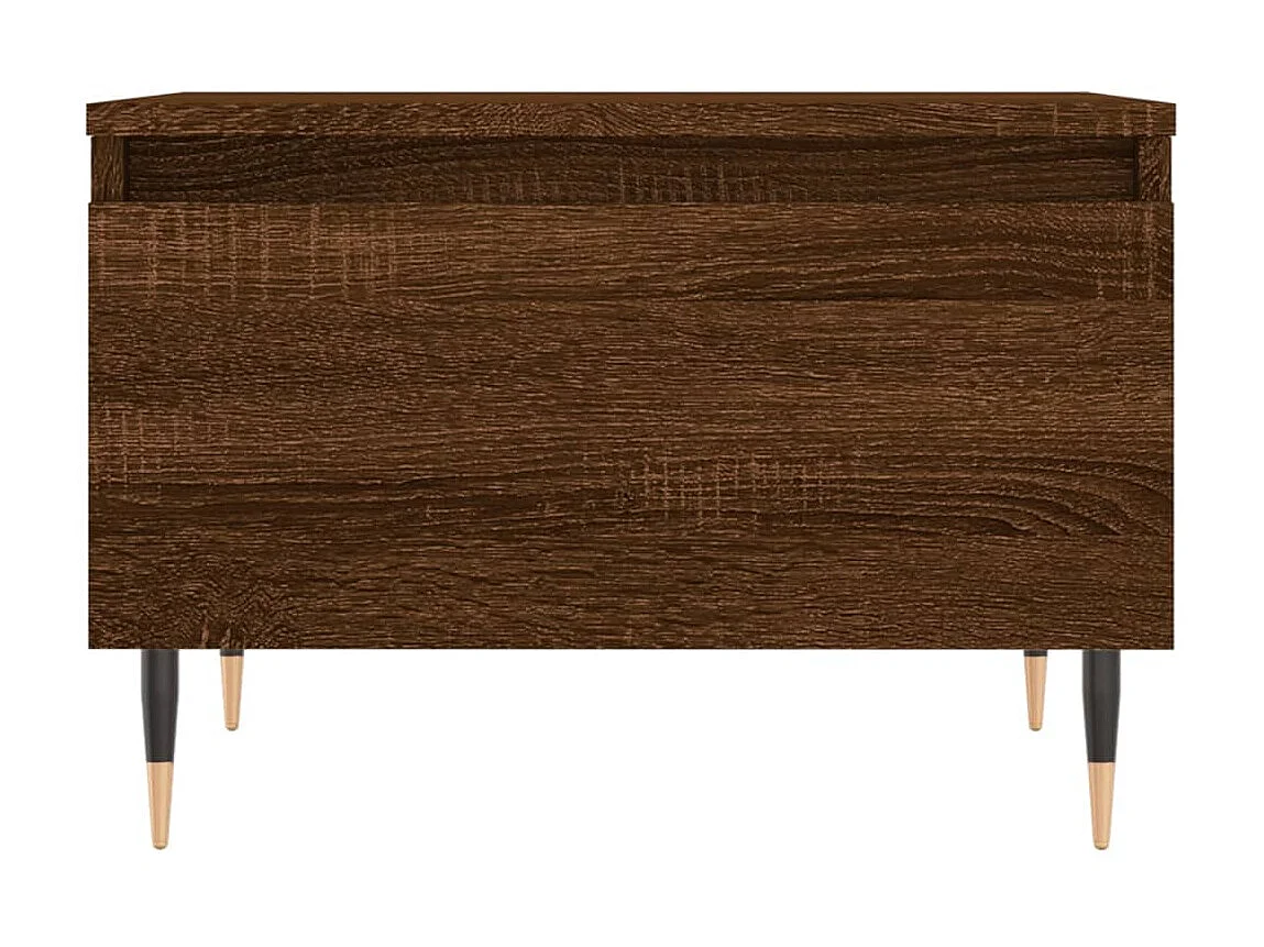 2er-Set Couchtische Beistelltisch Braun Eichen-Optik 50x46x35 cm Holzwerkstoff -MN16906